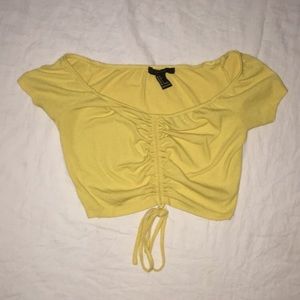 Off the shoulder crop top